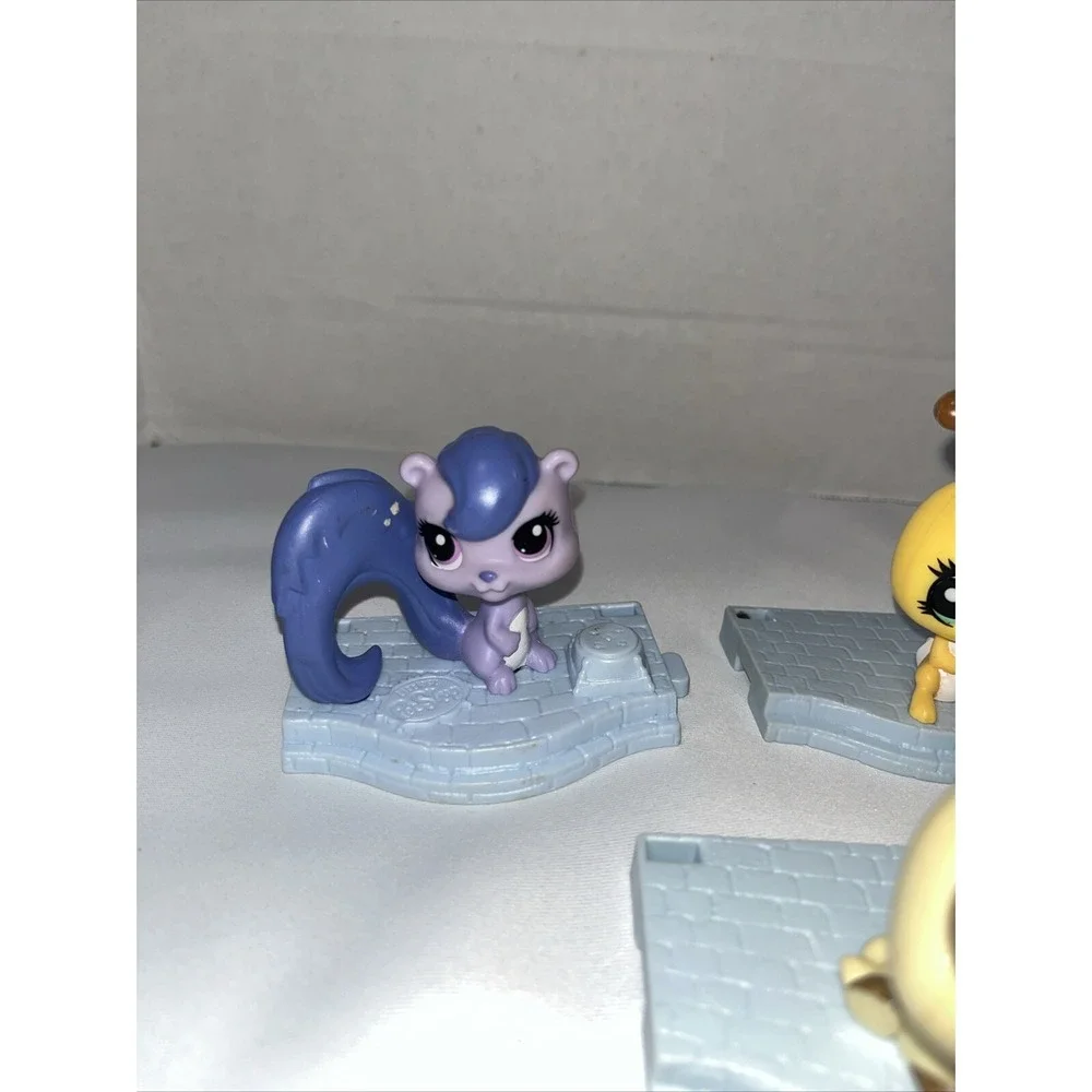 McDonald's Littlest Pet Shop Bobblehead Toys , Connecting Lot Of 4